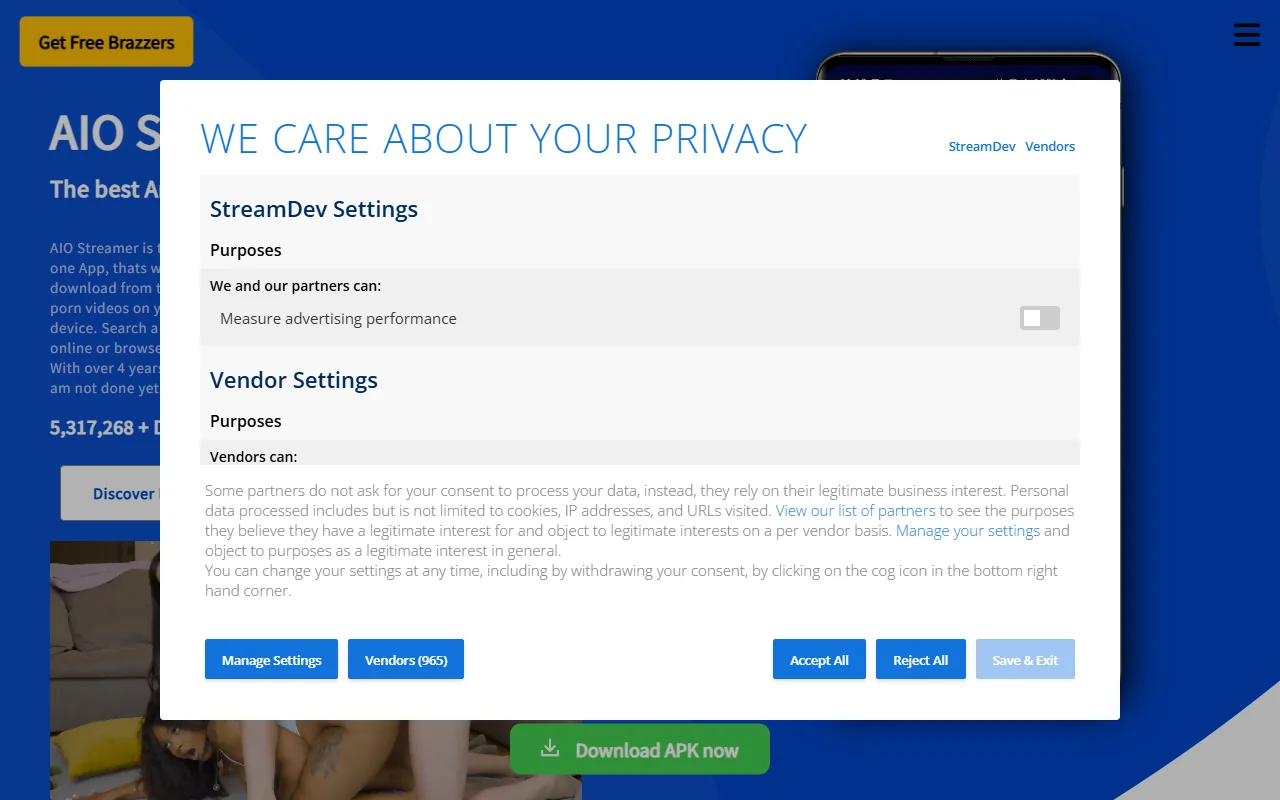 Screenshot: Pornapp Screenshot of Pornapp
